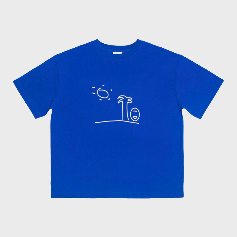 HIMAA t shirt sunbath blue (80%)